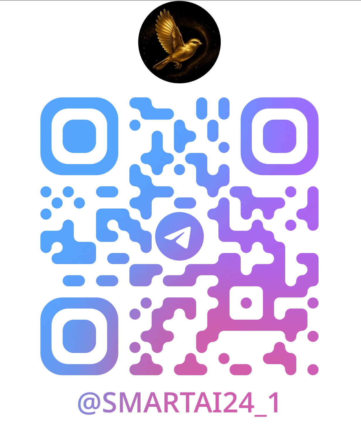 QR-код Telegram-канала Smart-AI24